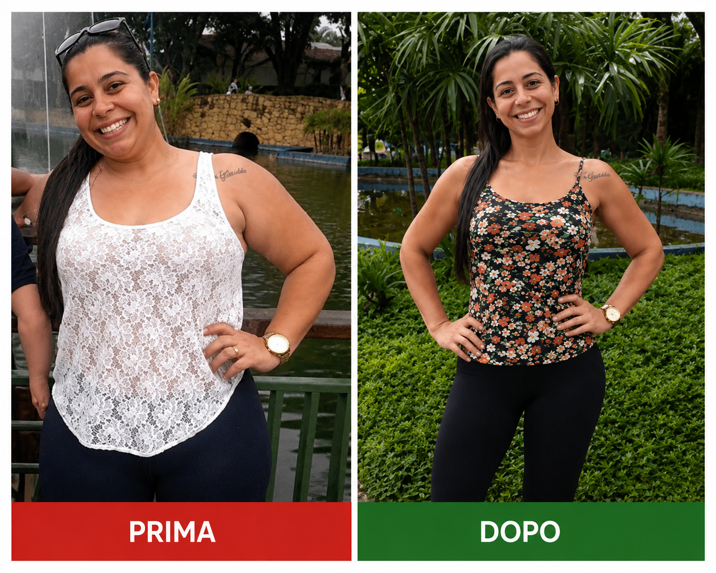 Barbara prima e dopo